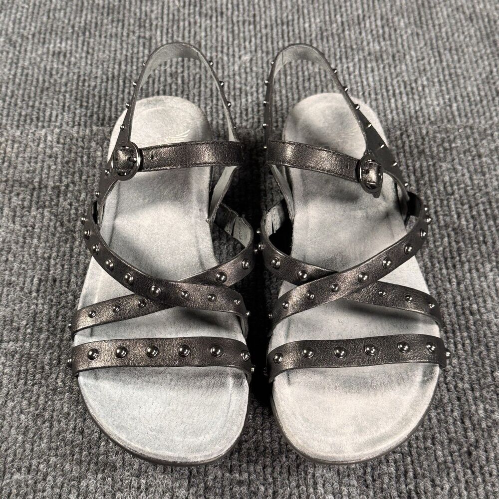 Dansko Brigitte Leather Studded Strappy Sandal Size 6 Comfort